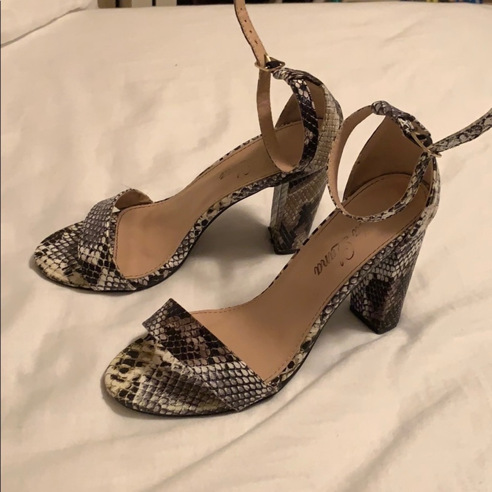 Snake skin heels
